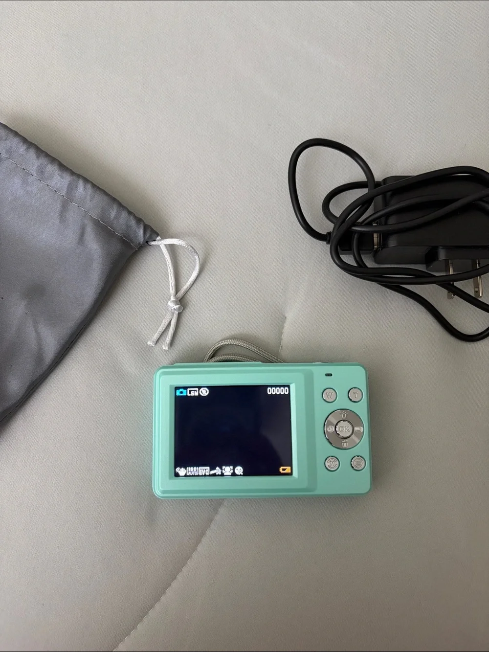 Mint Green Portable Digital Camera - Compact Travel Camera